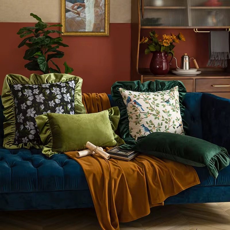 "Velvet Morning" Cushion Covers